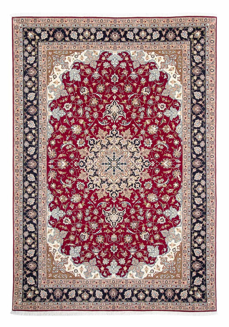 Tappeto Persero - Tabriz - Reale - 293 x 202 cm - rosso scuro