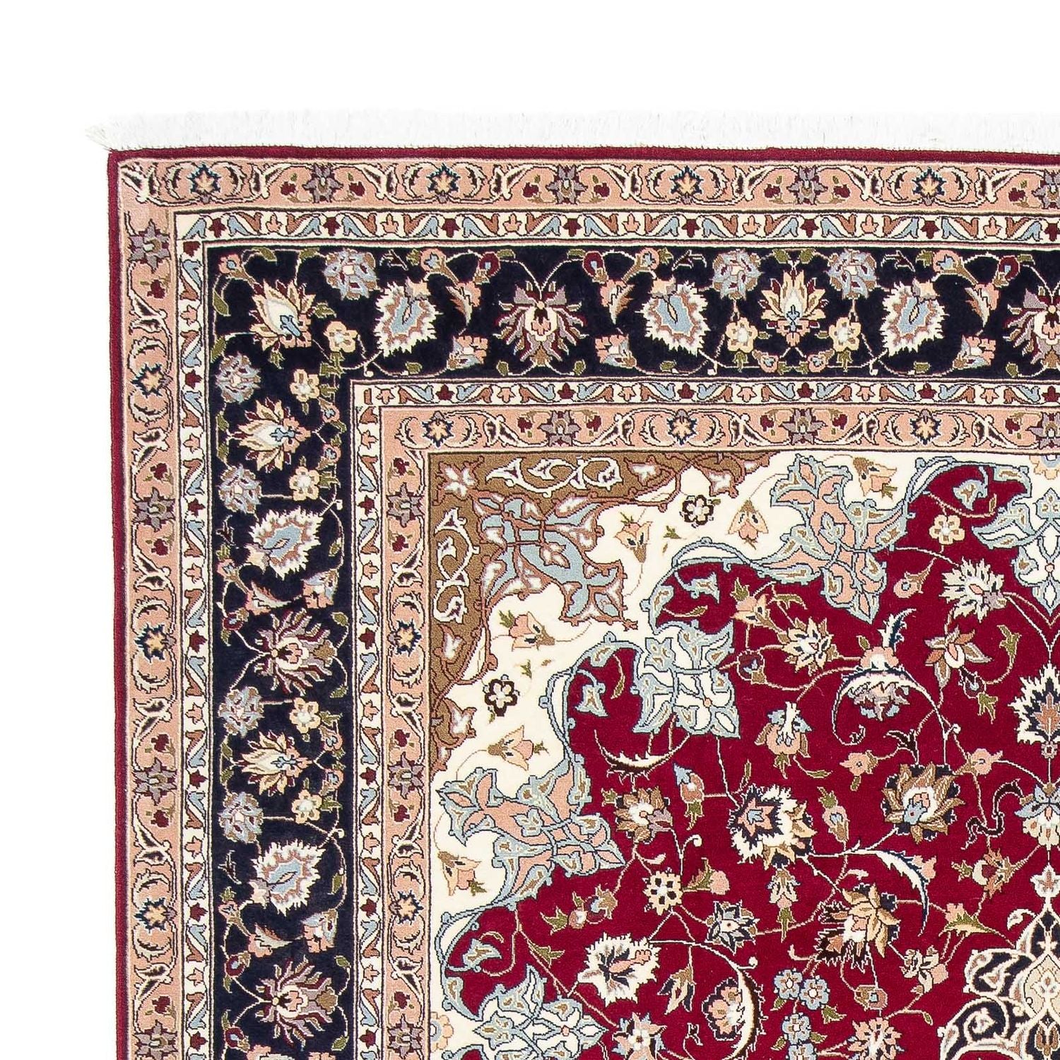 Tappeto Persero - Tabriz - Reale - 293 x 202 cm - rosso scuro