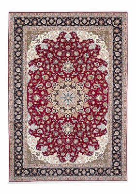 Tappeto Persero - Tabriz - Reale - 301 x 201 cm - rosso scuro