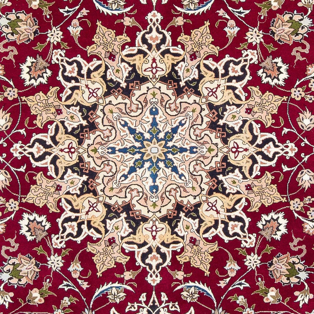Tappeto Persero - Tabriz - Reale - 301 x 201 cm - rosso scuro