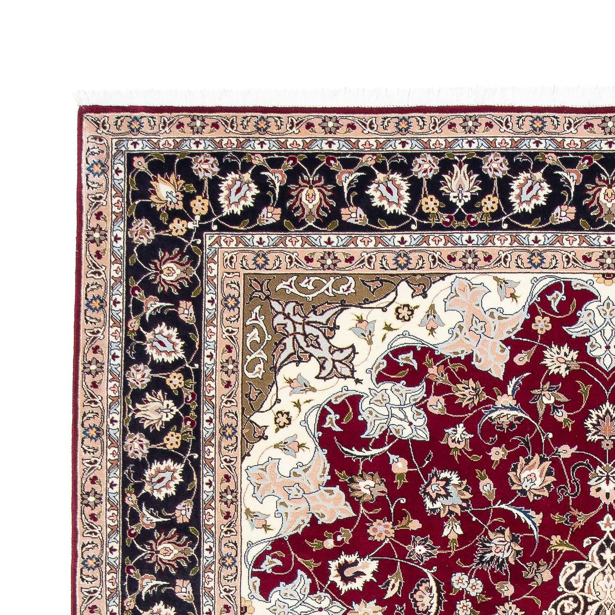Tappeto Persero - Tabriz - Reale - 301 x 201 cm - rosso scuro