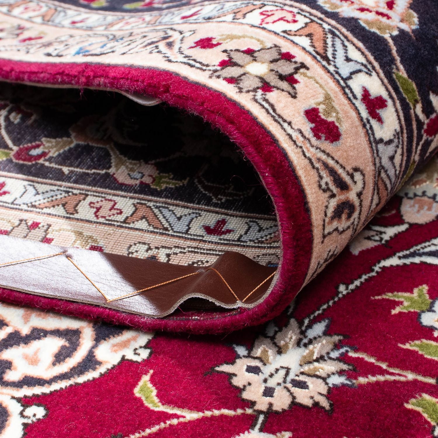 Tappeto Persero - Tabriz - Reale - 301 x 201 cm - rosso scuro
