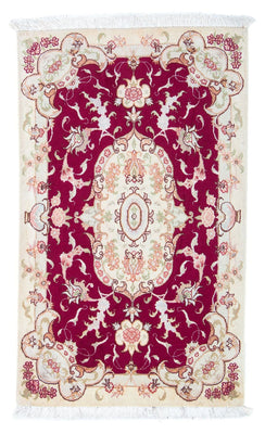 Tappeto Persero - Tabriz - Reale - 98 x 58 cm - rosso scuro