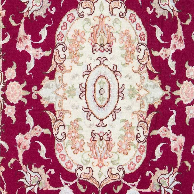 Tappeto Persero - Tabriz - Reale - 98 x 58 cm - rosso scuro