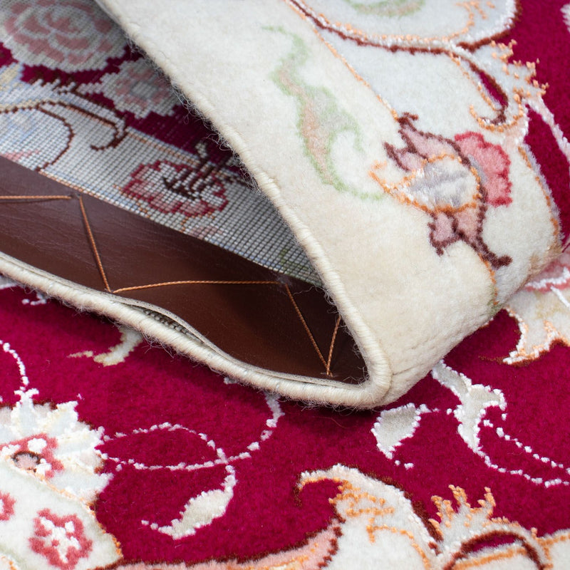 Tappeto Persero - Tabriz - Reale - 98 x 58 cm - rosso scuro