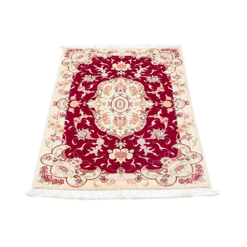 Tappeto Persero - Tabriz - Reale - 98 x 58 cm - rosso scuro