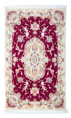 Tappeto Persero - Tabriz - Reale - 96 x 59 cm - rosso scuro
