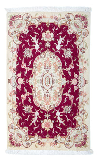 Tappeto Persero - Tabriz - Reale - 96 x 59 cm - rosso scuro