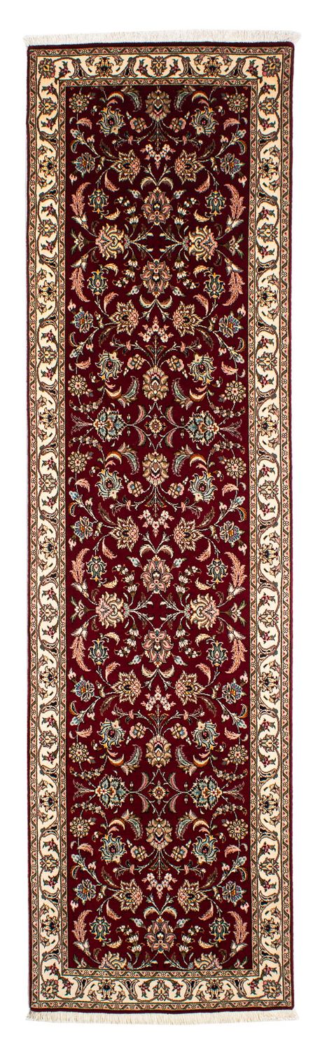 Tappeto corsia Tappeto Persero - Tabriz - Reale - 295 x 77 cm - rosso scuro