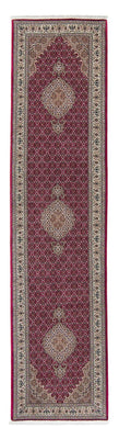 Tappeto corsia Tappeto Persero - Tabriz - 344 x 80 cm - rosso scuro