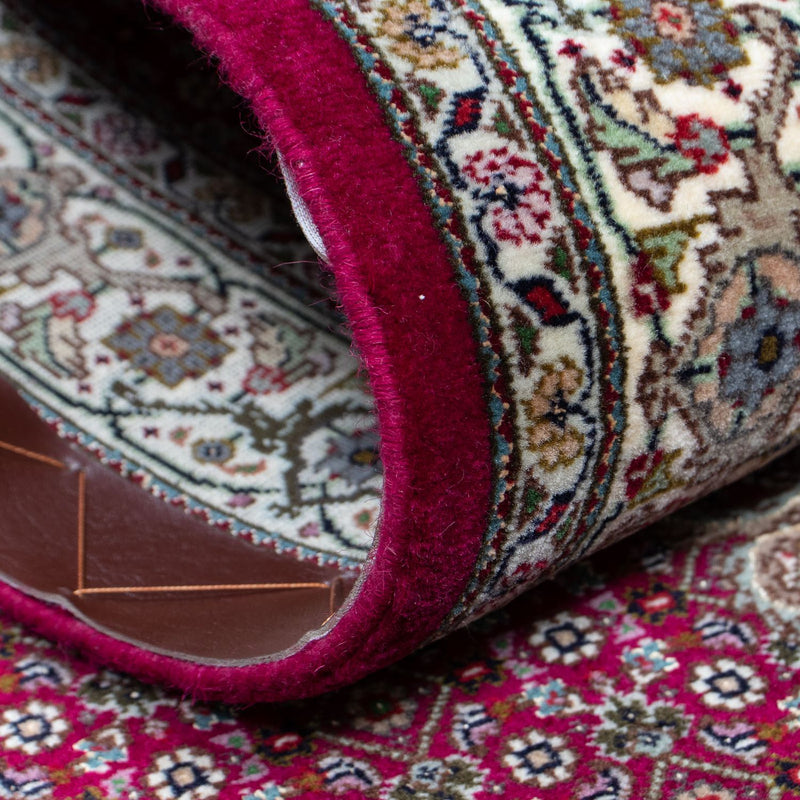 Tappeto corsia Tappeto Persero - Tabriz - 344 x 80 cm - rosso scuro