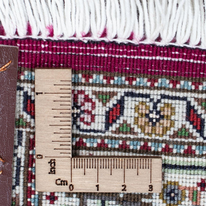 Tappeto corsia Tappeto Persero - Tabriz - 344 x 80 cm - rosso scuro