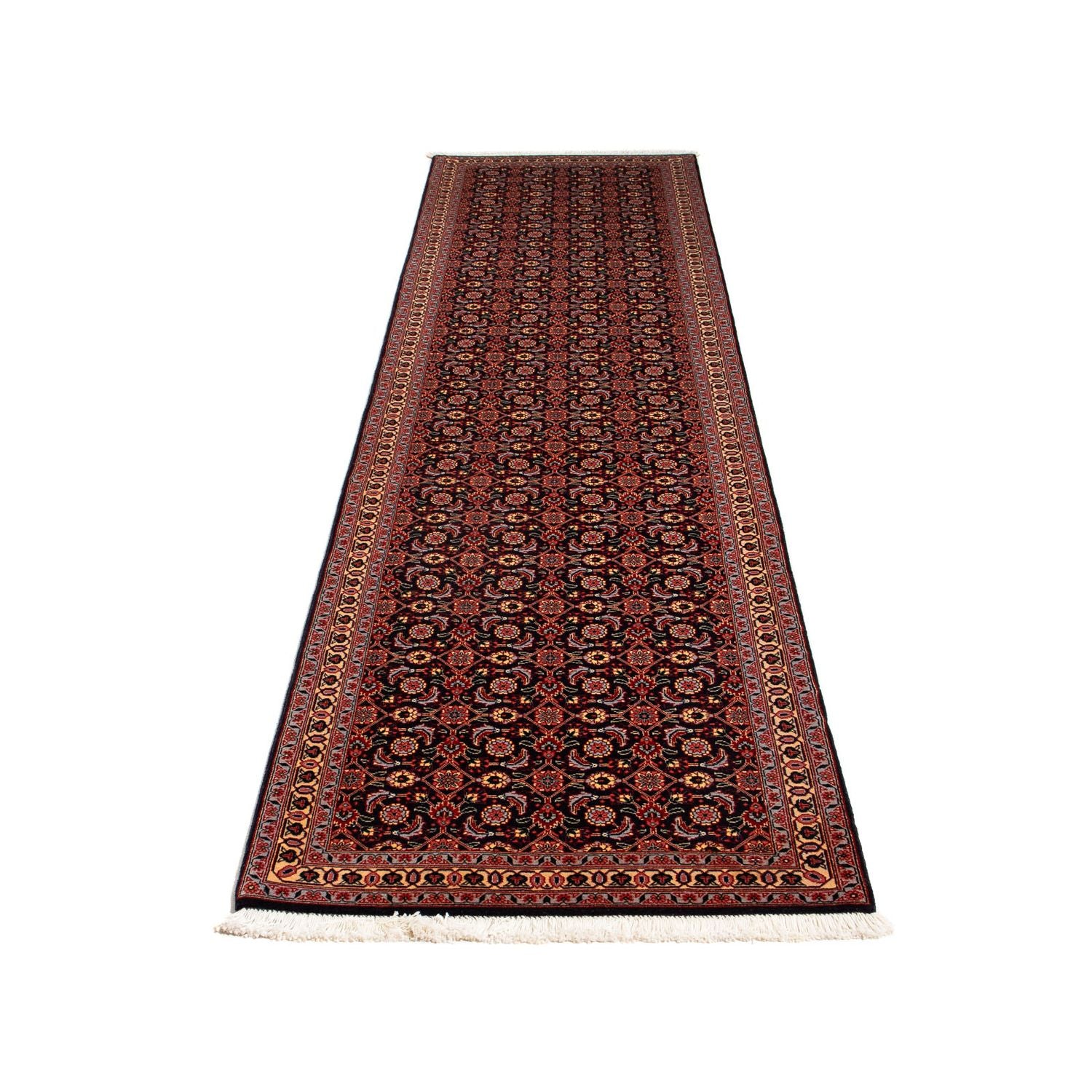 Tappeto corsia Tappeto Persero - Tabriz - 293 x 74 cm - marrone