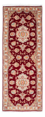 Tappeto corsia Tappeto Persero - Tabriz - Reale - 208 x 80 cm - rosso scuro
