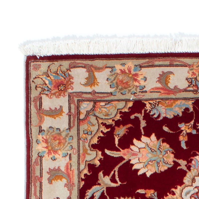 Tappeto corsia Tappeto Persero - Tabriz - Reale - 208 x 80 cm - rosso scuro