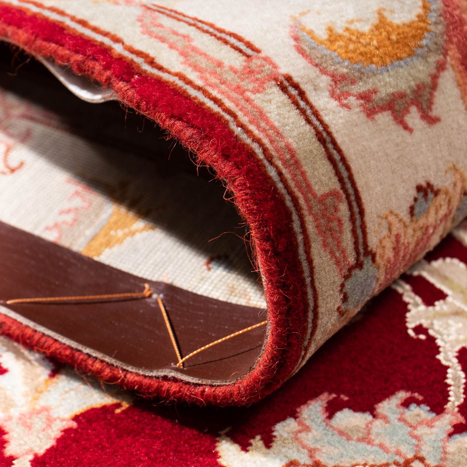Tappeto corsia Tappeto Persero - Tabriz - Reale - 208 x 80 cm - rosso scuro