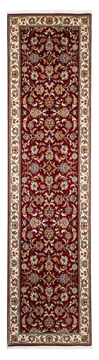 Tappeto corsia Tappeto Persero - Tabriz - Reale - 322 x 85 cm - rosso scuro