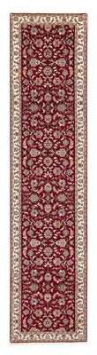 Tappeto corsia Tappeto Persero - Tabriz - Reale - 390 x 87 cm - rosso scuro