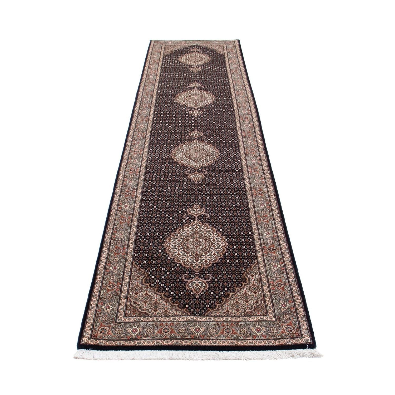 Tappeto corsia Tappeto Persero - Tabriz - 387 x 82 cm - multicolore