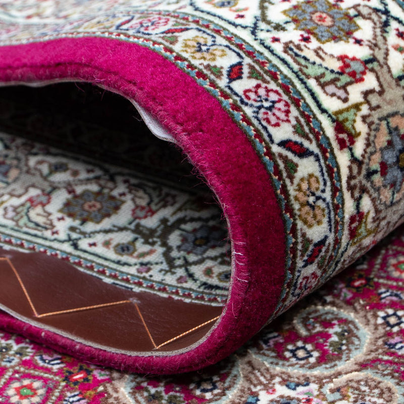 Tappeto corsia Tappeto Persero - Tabriz - 343 x 82 cm - rosso scuro