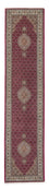 Tappeto corsia Tappeto Persero - Tabriz - 343 x 81 cm - rosso scuro