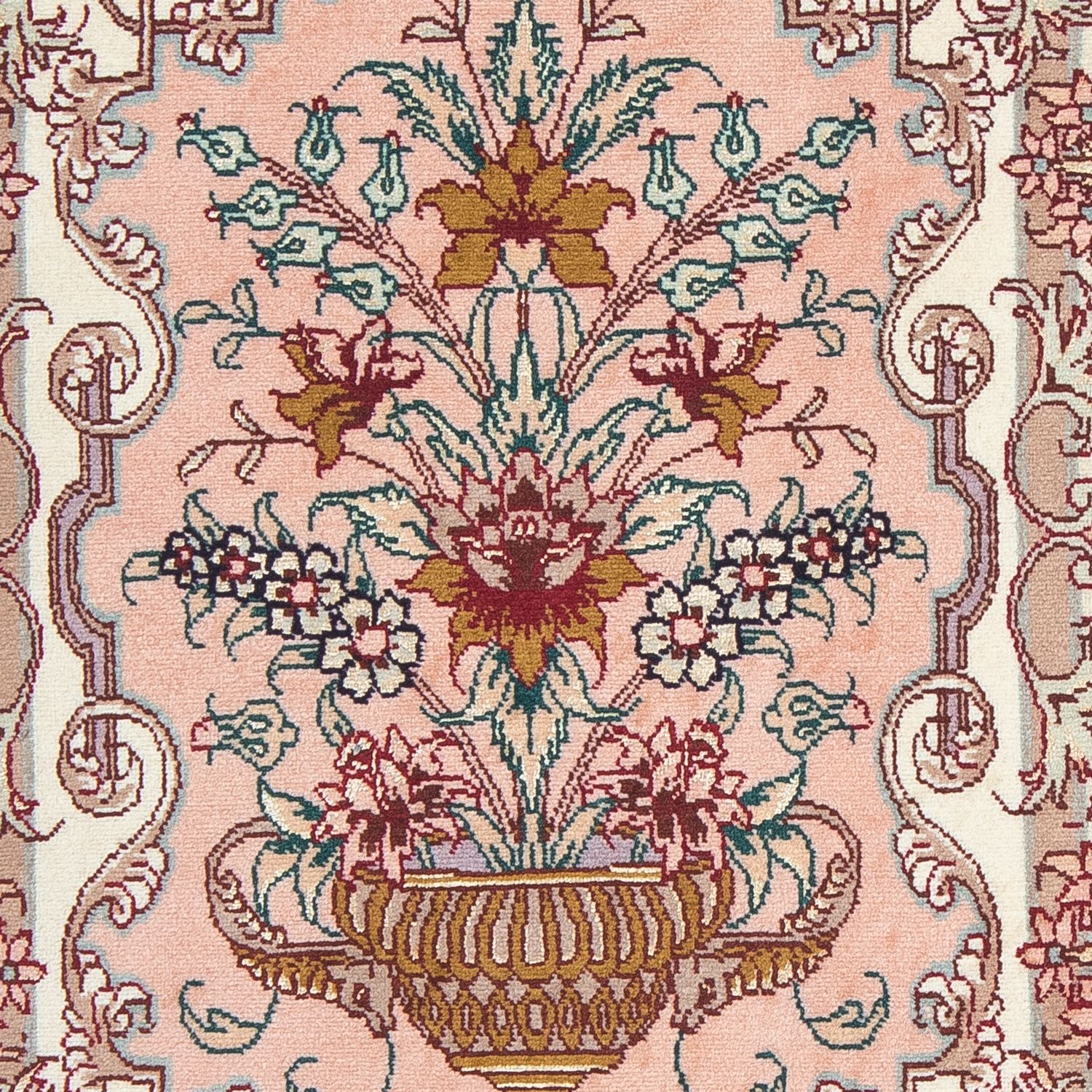 Tappeto Persero - Tabriz - Reale - 92 x 59 cm - rosso chiaro
