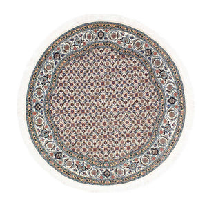 Tappeto Persero - Tabriz - Reale rotondo  - 150 x 150 cm - beige