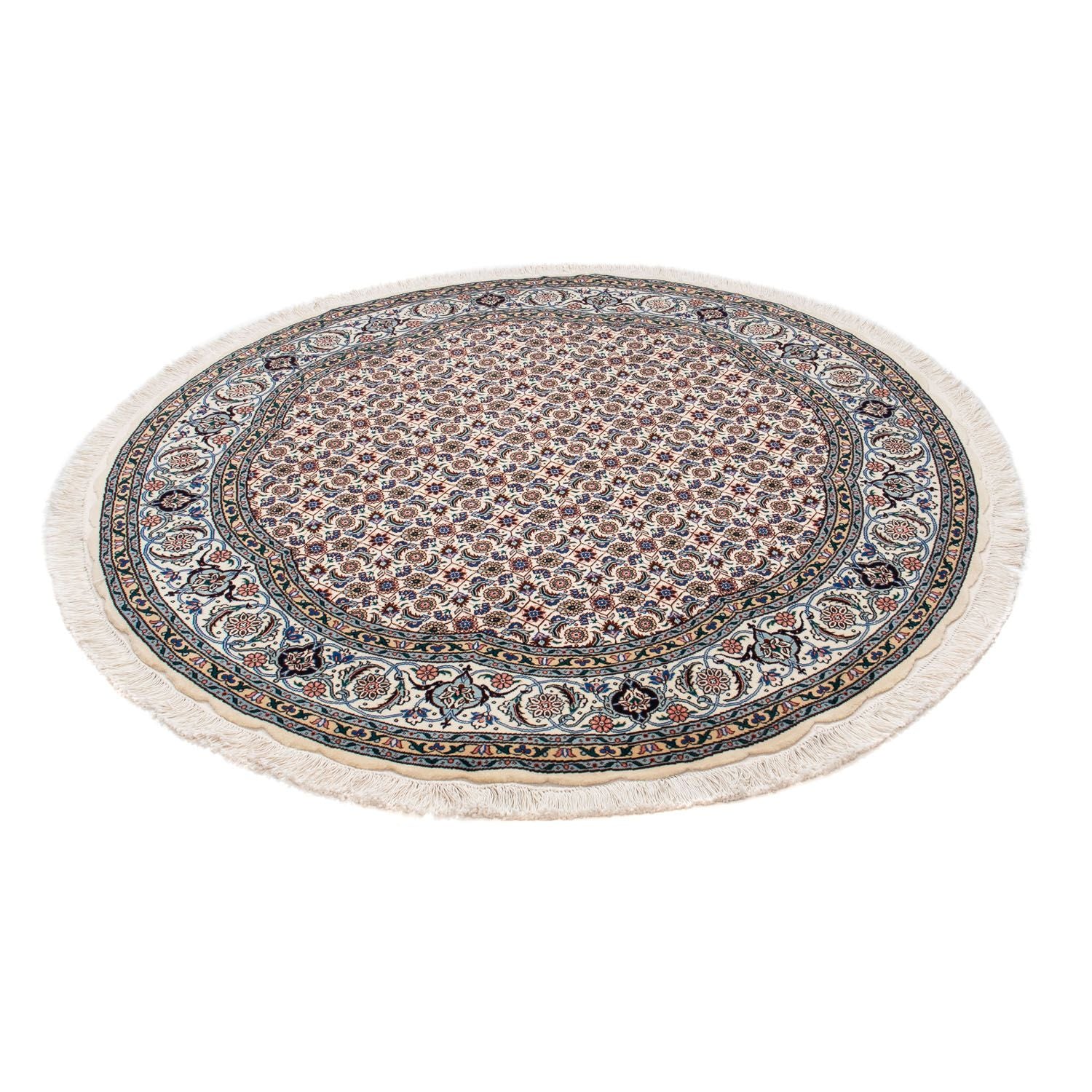 Tappeto Persero - Tabriz - Reale rotondo  - 150 x 150 cm - beige