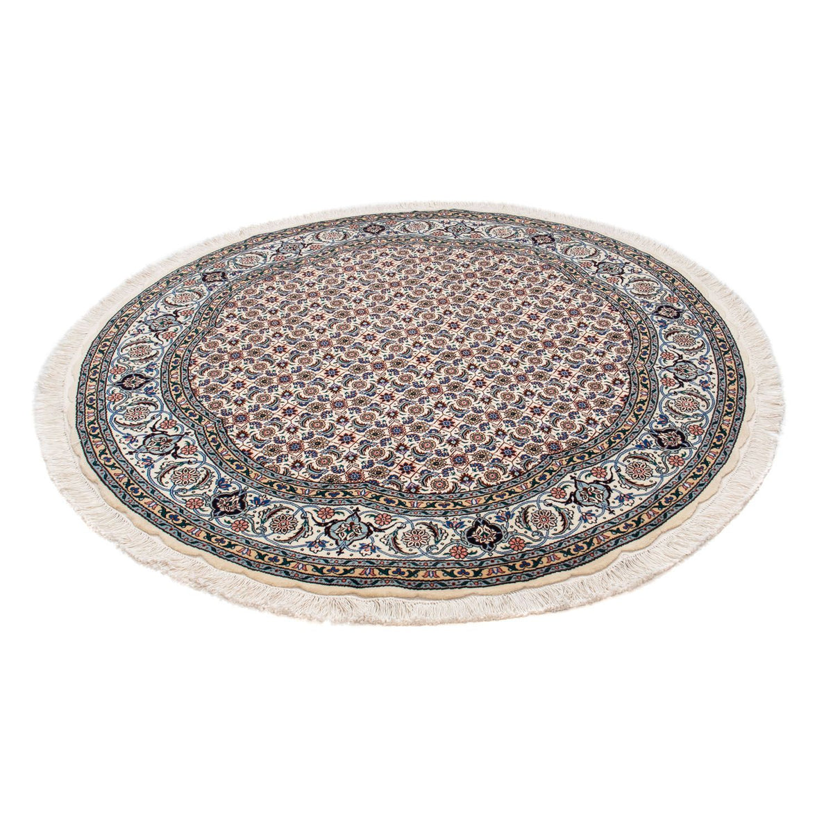 Tappeto Persero - Tabriz - Reale rotondo  - 150 x 150 cm - beige
