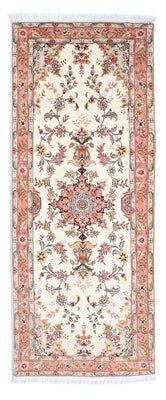 Tappeto corsia Tappeto Persero - Tabriz - Reale - 212 x 82 cm - beige