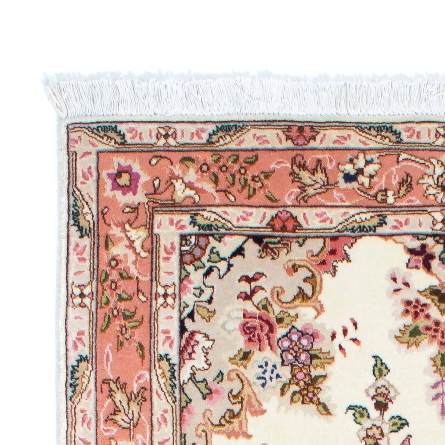 Tappeto corsia Tappeto Persero - Tabriz - Reale - 212 x 82 cm - beige