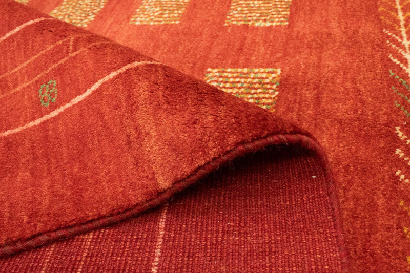 Tappeto Gabbeh - Persero - 193 x 149 cm - rosso