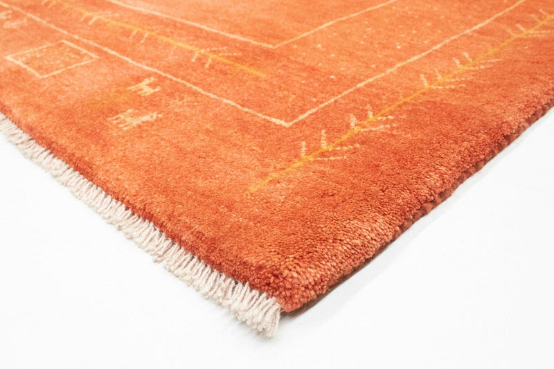 Tappeto Gabbeh - Persero - 202 x 151 cm - ruggine
