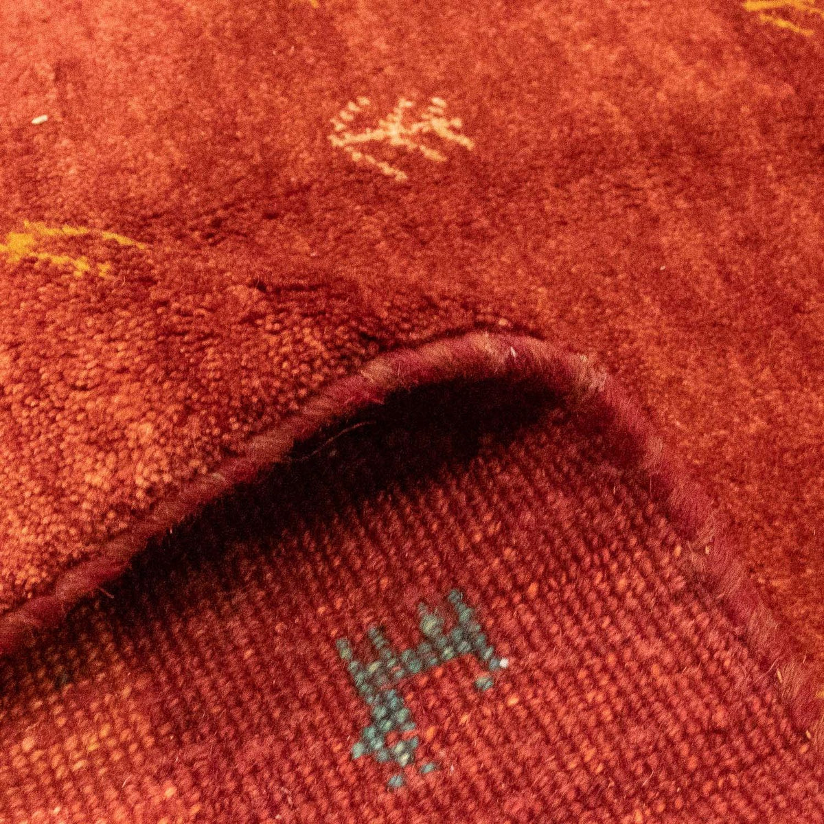 Tappeto Gabbeh - Persero - 229 x 173 cm - rosso scuro