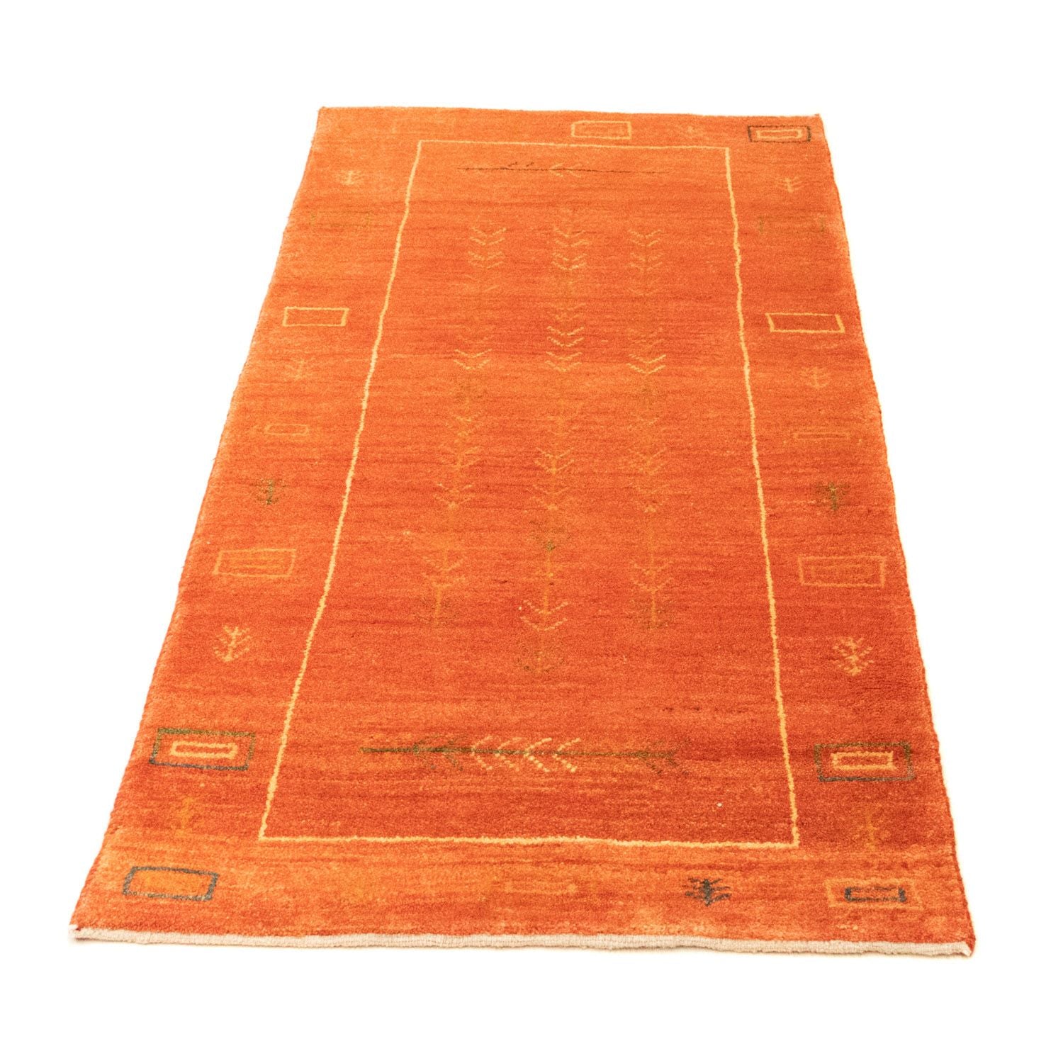 Tappeto Gabbeh - Persero - 146 x 68 cm - ruggine