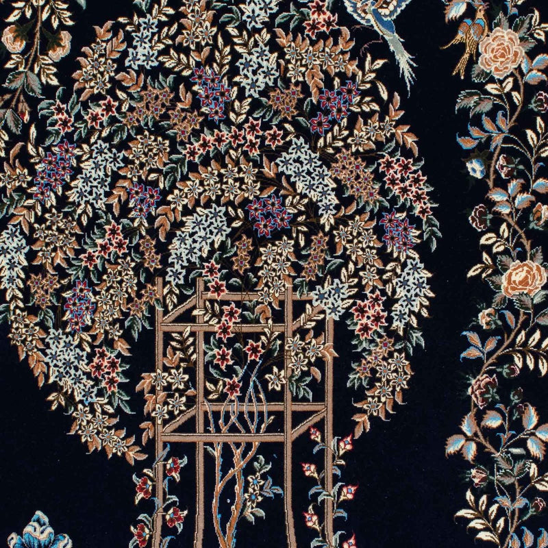 Tappeto Persero - Ghom - 230 x 140 cm - blu scuro