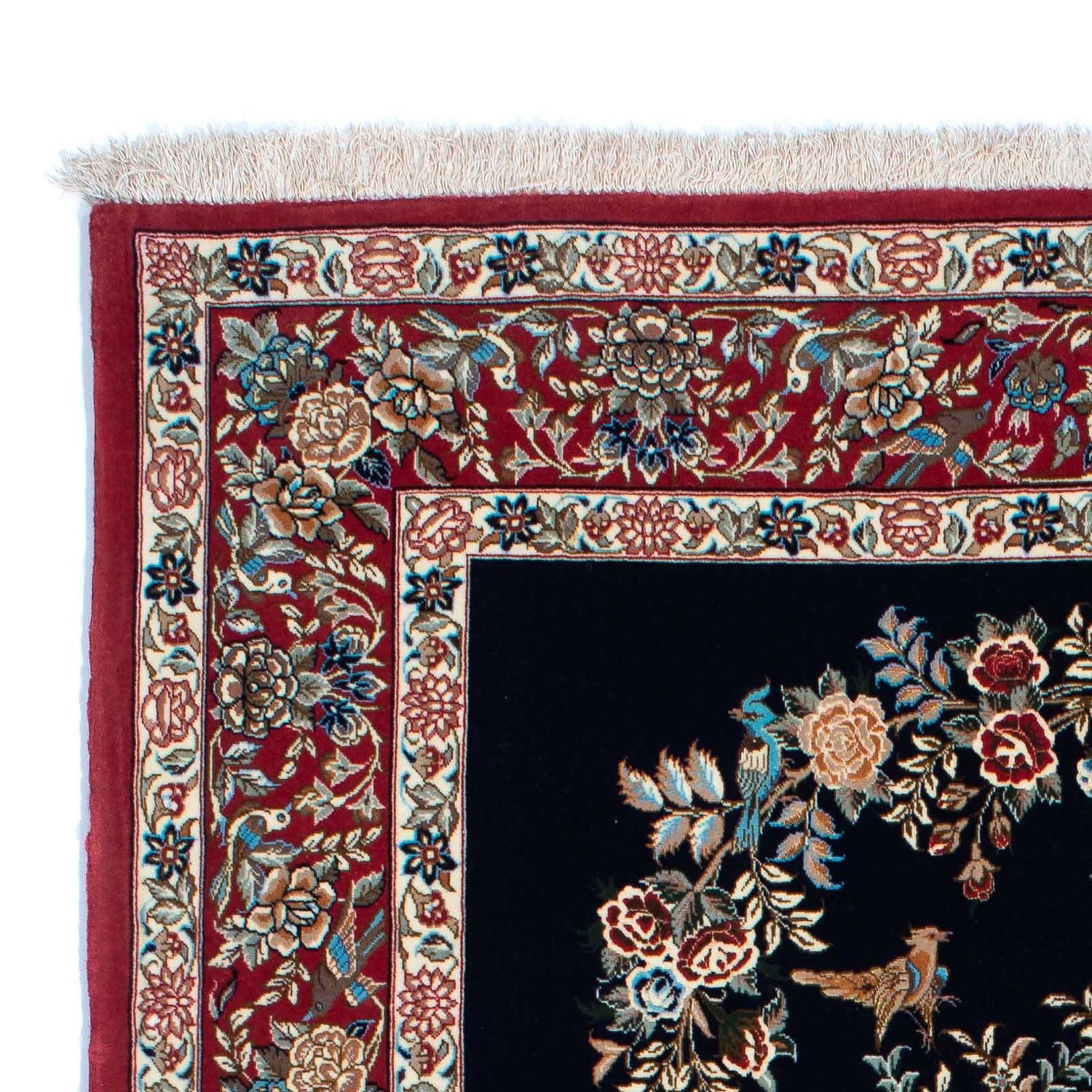 Tappeto Persero - Ghom - 230 x 140 cm - blu scuro