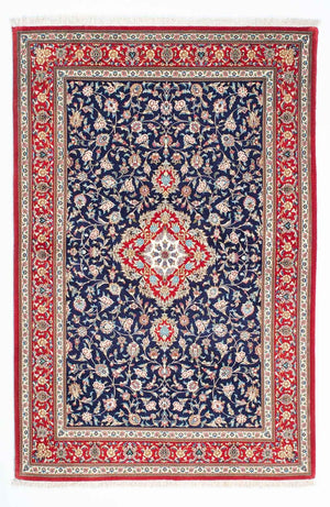Tappeto Persero - Ghom - 200 x 130 cm - blu scuro