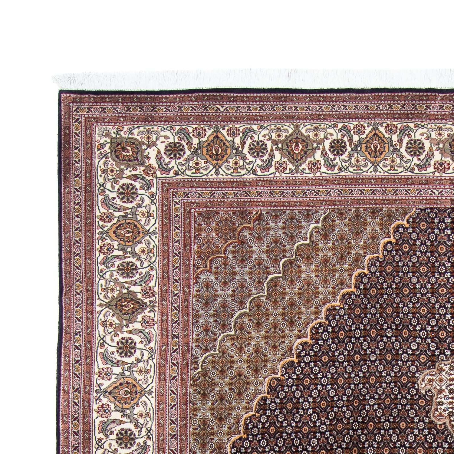 Tappeto Persero - Tabriz - 295 x 200 cm - blu scuro