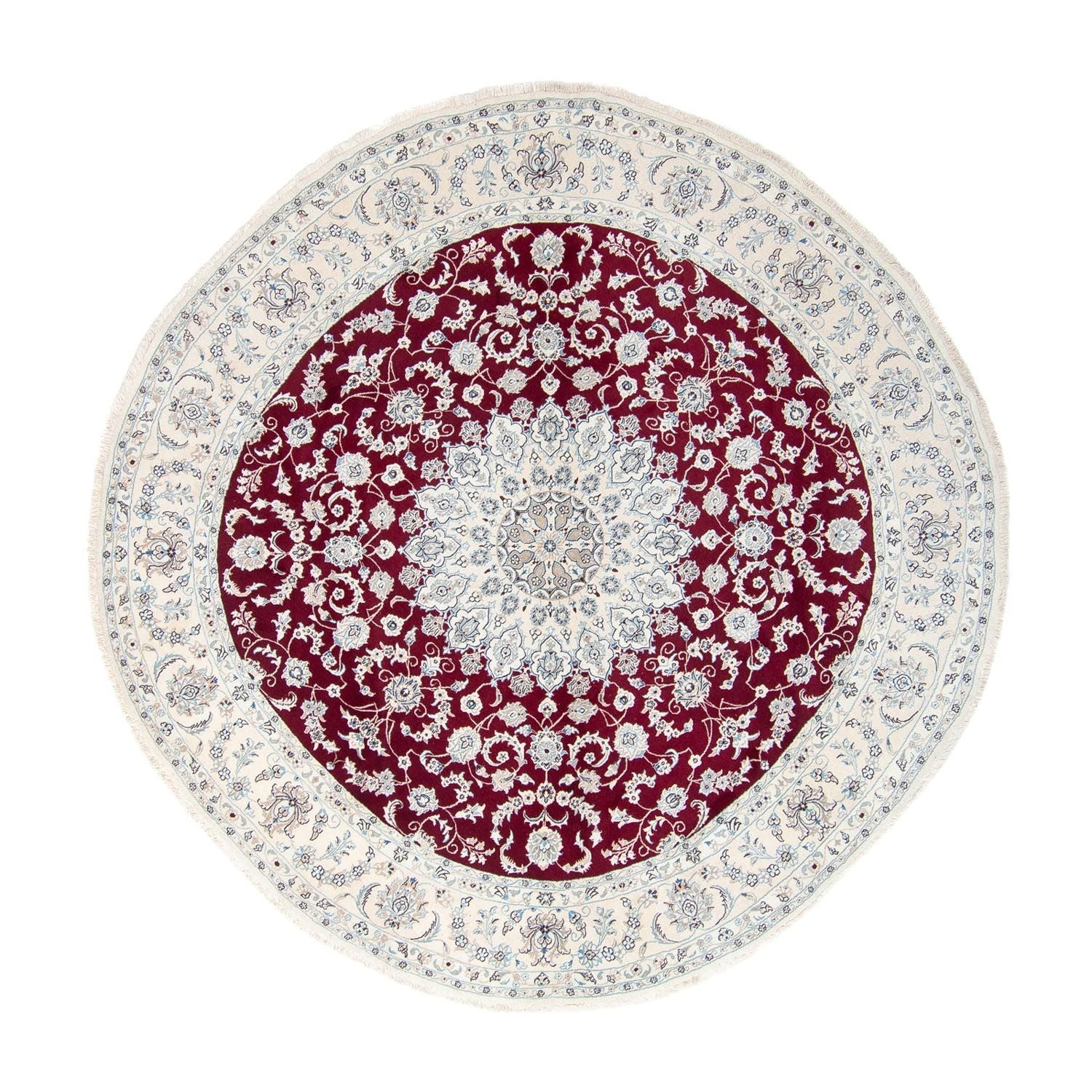 Tappeto Persero - Nain rotondo  - 310 x 310 cm - rosso scuro
