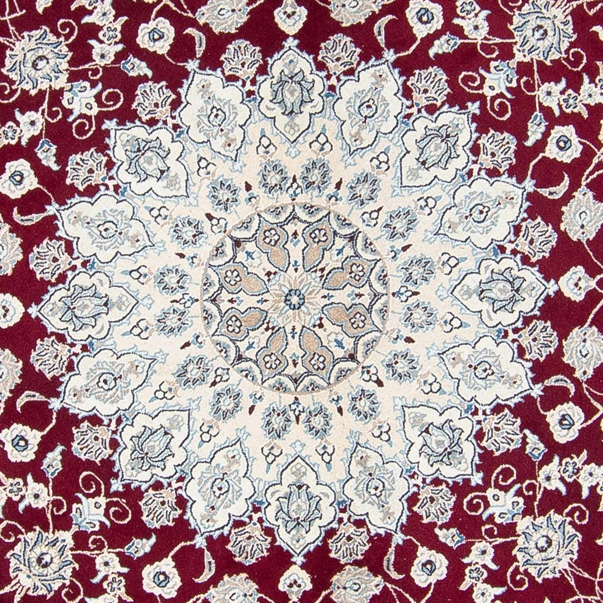 Tappeto Persero - Nain rotondo  - 310 x 310 cm - rosso scuro