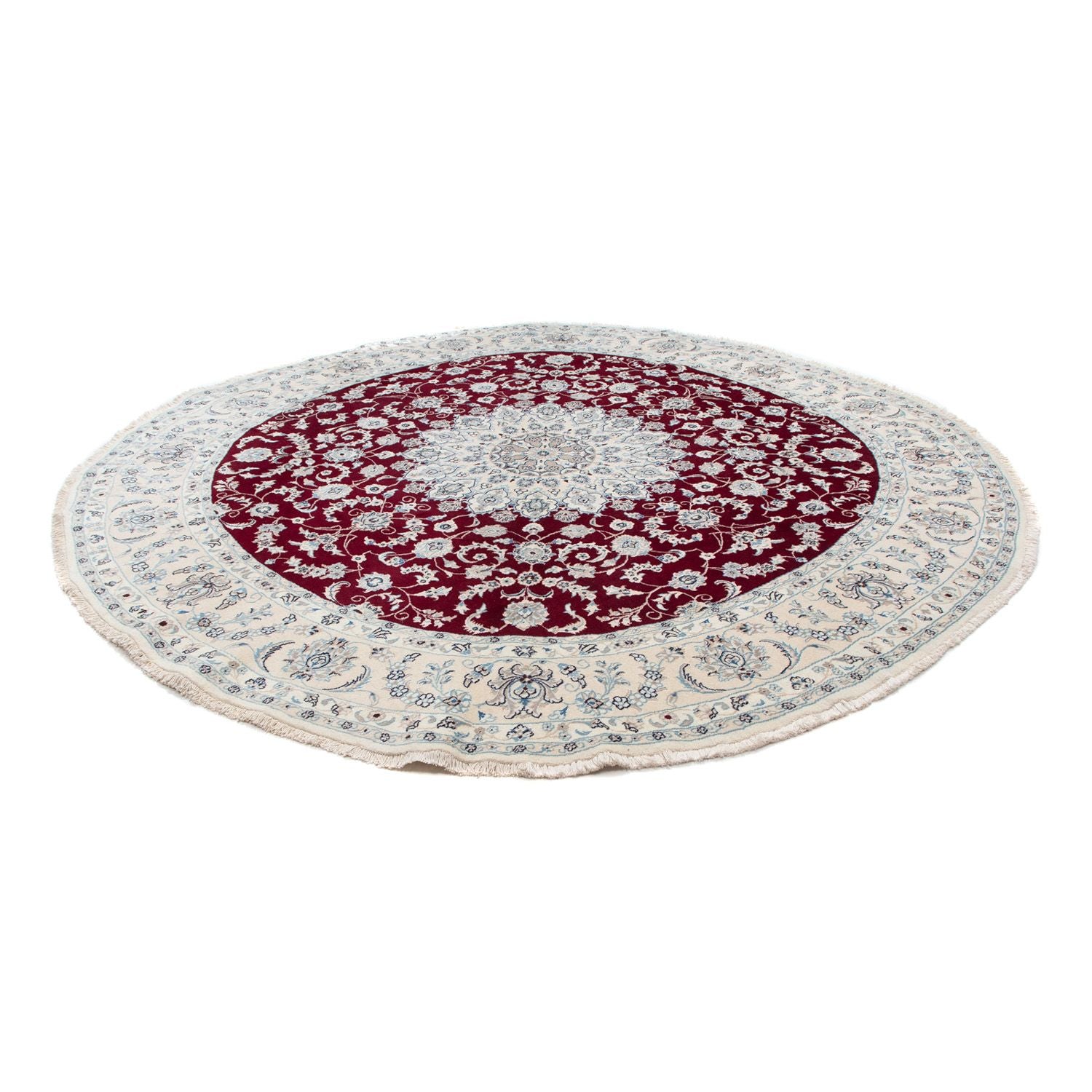Tappeto Persero - Nain rotondo  - 310 x 310 cm - rosso scuro