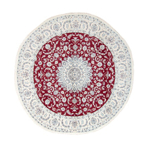 Tappeto Persero - Nain rotondo  - 295 x 295 cm - rosso scuro