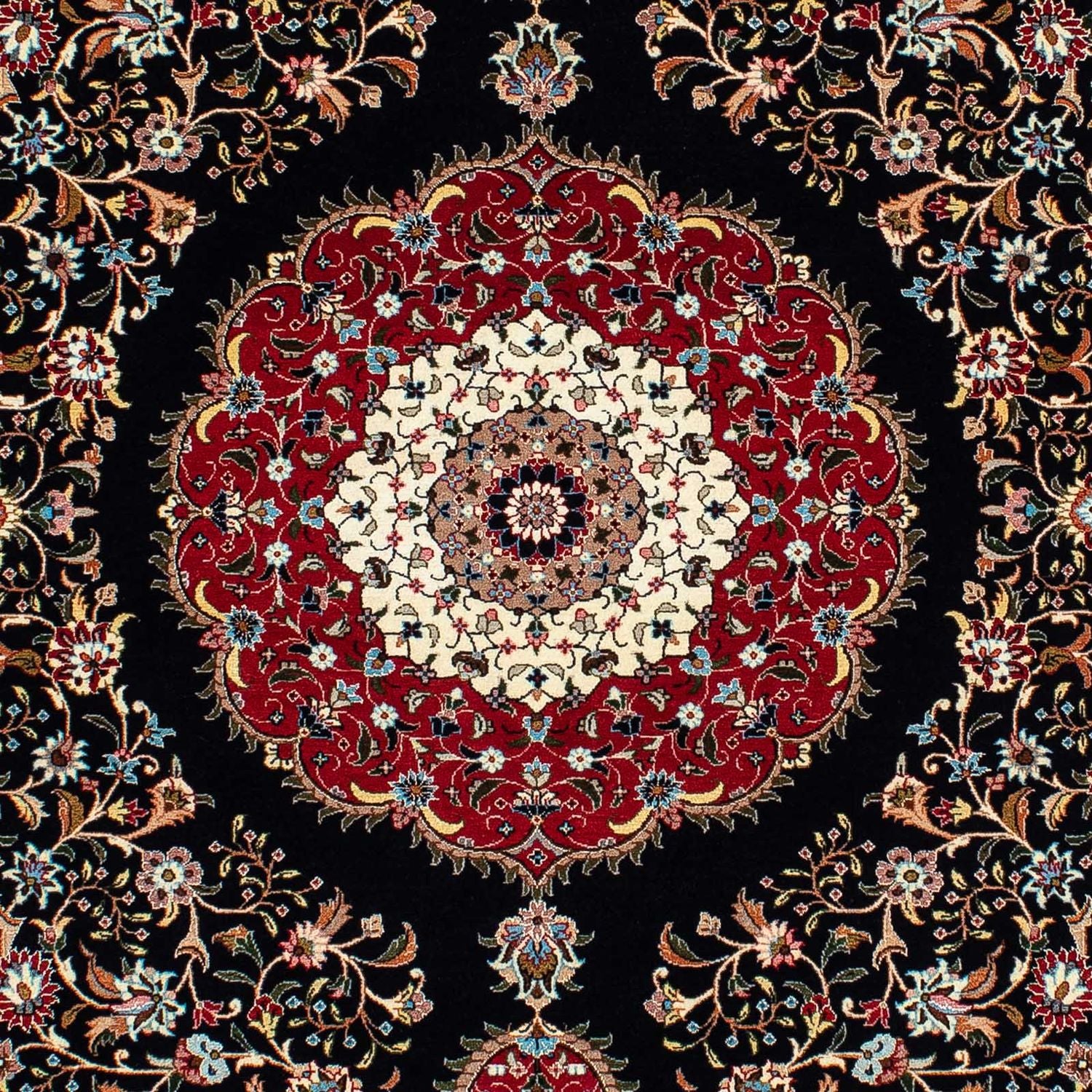 Tappeto Persero - Ghom - 210 x 140 cm - blu scuro
