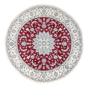 Tappeto Persero - Nain rotondo  - 247 x 247 cm - rosso scuro