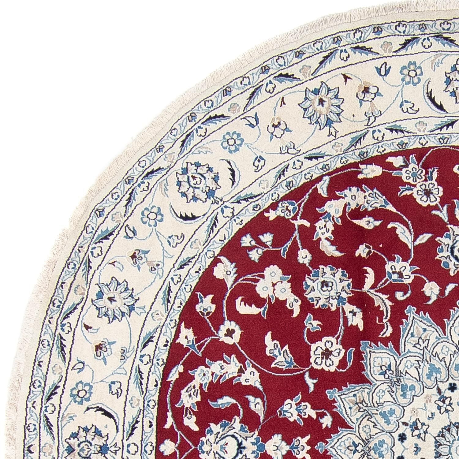 Tappeto Persero - Nain rotondo  - 247 x 247 cm - rosso scuro