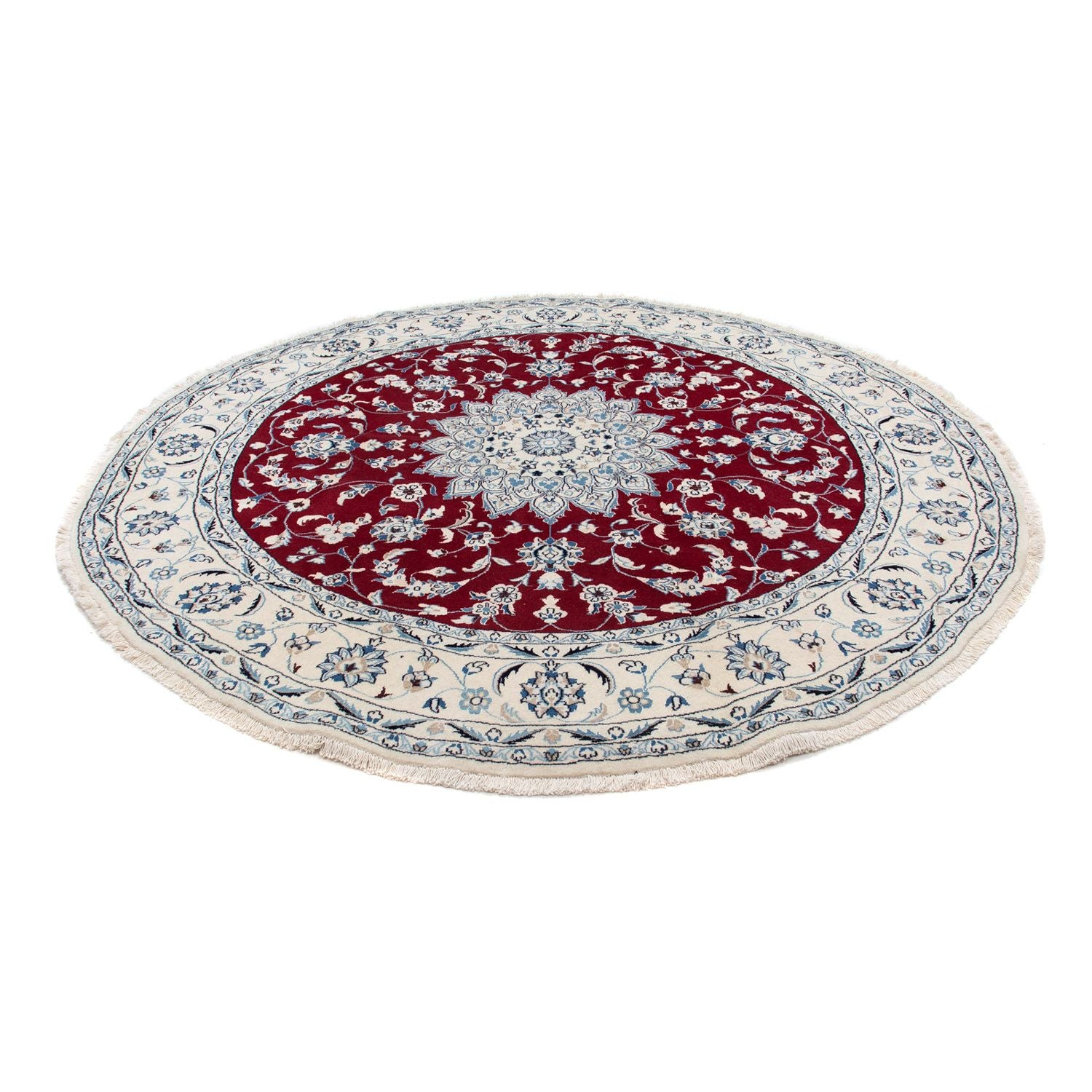 Tappeto Persero - Nain rotondo  - 247 x 247 cm - rosso scuro