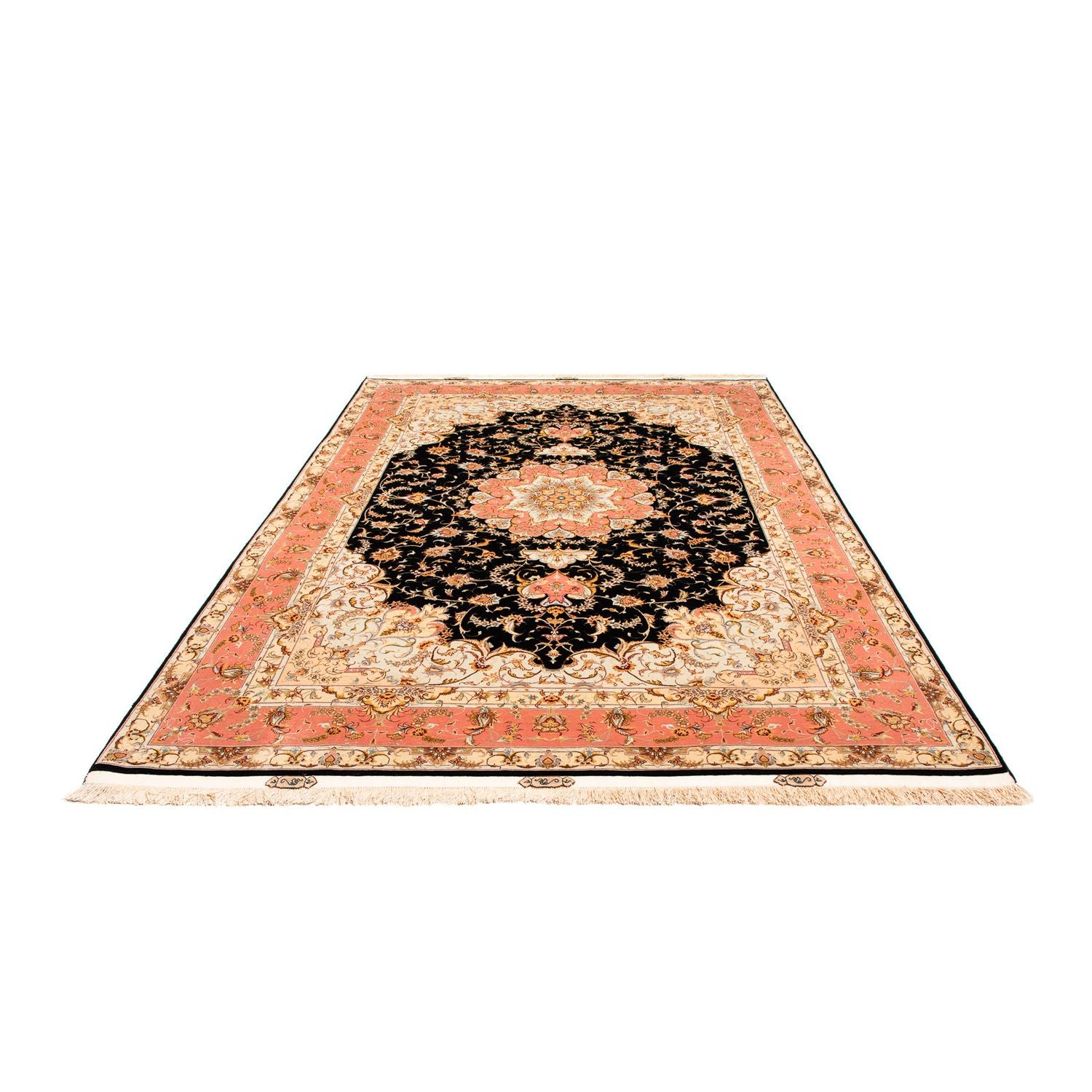 Tappeto Persero - Tabriz - 297 x 198 cm - blu scuro