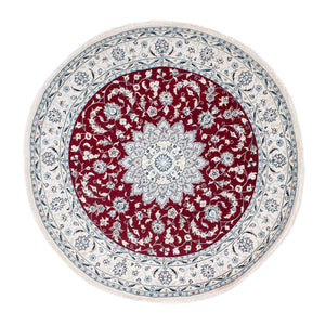 Tappeto Persero - Nain rotondo  - 252 x 252 cm - rosso scuro