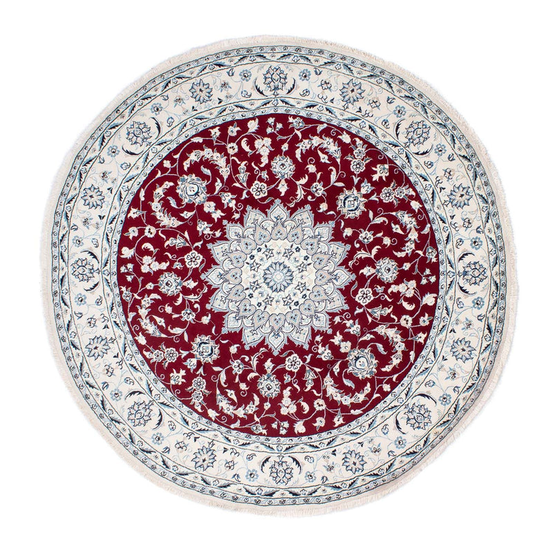 Tappeto Persero - Nain rotondo  - 252 x 252 cm - rosso scuro
